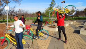 La bicicleta de Google tour de googleplex