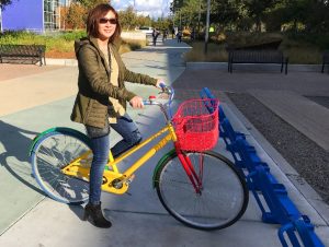 recorrido en bicicleta por el campus y Sede de google