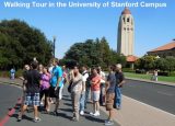 Recorrido a pie en el campus de la Universidad de Stanford en Valle de Silicón Valley