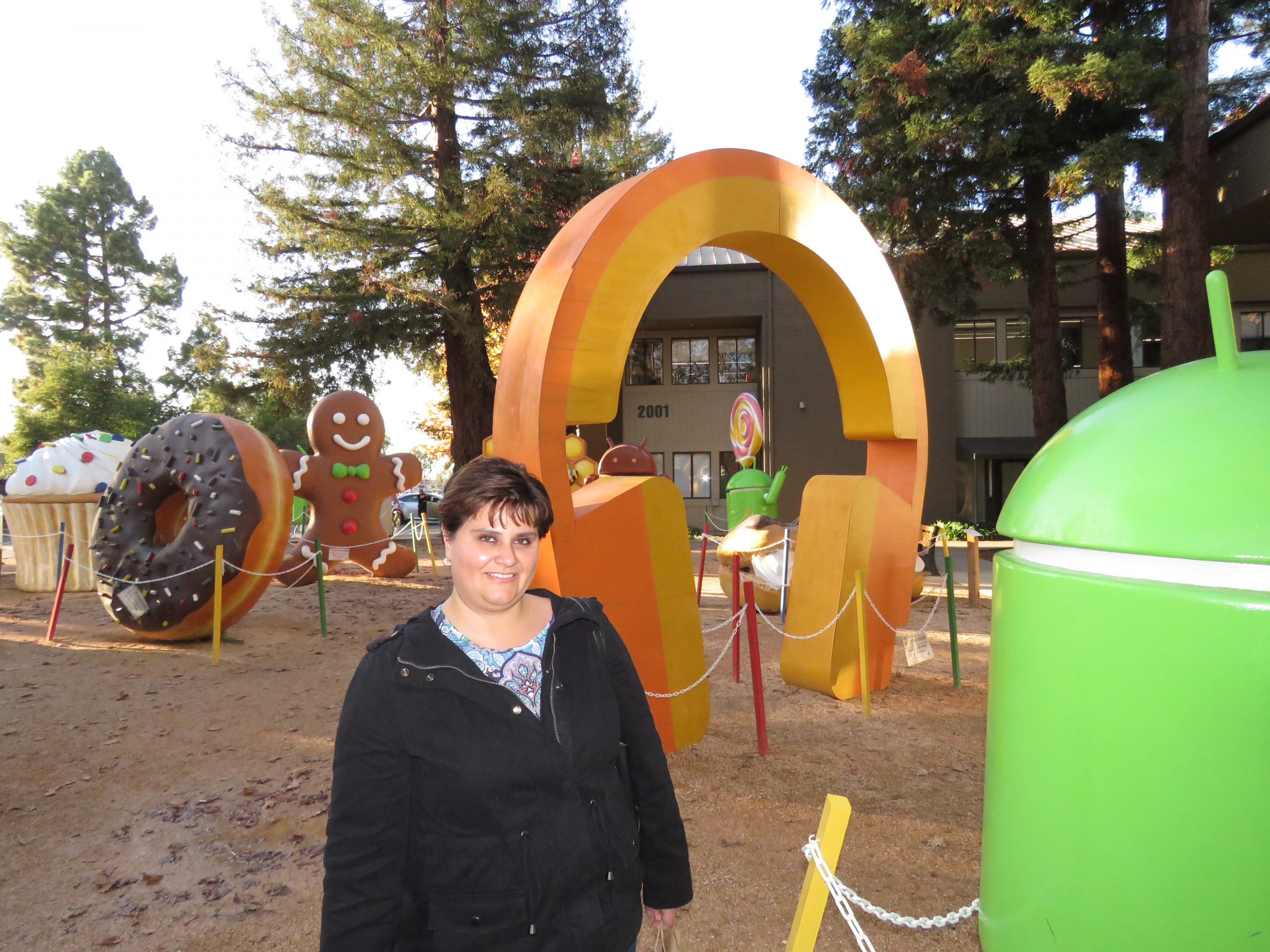 Google Android Lawn Statues